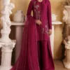 1️⃣ Purple Silk Suit for Women with Raw Silk Shirt & Shalwar