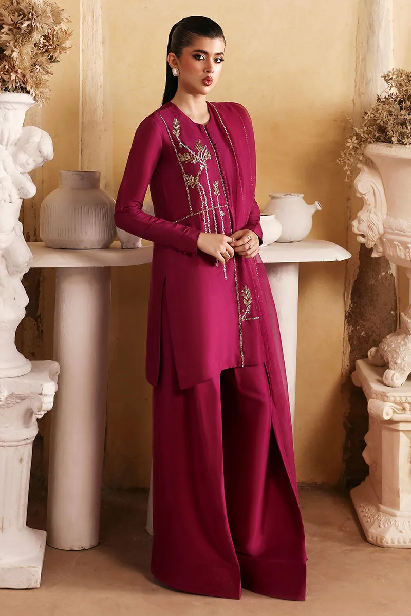 5️⃣ Purple Silk Suit for Women with Elegant Flowing Organza Dupatta