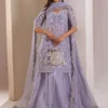 Purple Bridal Gharara – Jamawar Lehenga with Gota Border