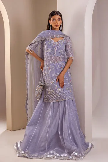 Purple Gharara Set – Luxurious Pure Raw Silk Straight Pants