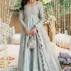 Ice Blue Bridal Lehenga – Stunning Silver Accents ????