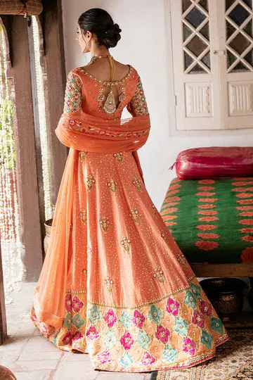 1Q0A2396_dab7e593-5516-4620-ad21 Orange Bridal Lehenga – Chatta Patti Sleeves & Luxe Masuri Fabric ✨