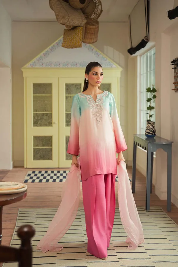 6️⃣ Embroidered Sheesha Silk Suit – Limited Edition Designer Outfit