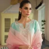 4️⃣ Embroidered Sheesha Silk Suit – Luxury Fashion with Scalloped Organza Dupatta