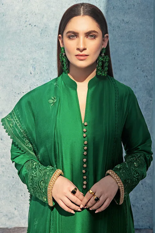 Emerald Green Bridal Dress Sleeves with Intricate Embroidery