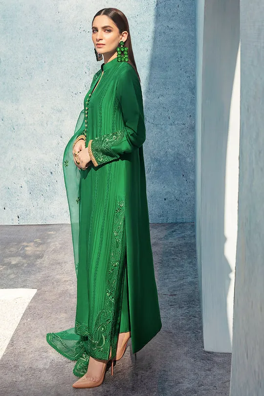 Emerald Green Bridal Dress Sleeves with Intricate Embroidery