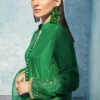 Emerald Green Bridal Dress Sleeves with Intricate Embroidery