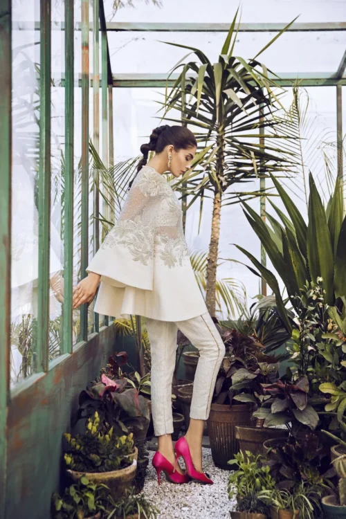 Handworked Net Top with Intricate Detailing