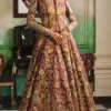 Regal Maroon Gown Embroidery
