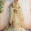 Mint Green Hand-Embellished Frock with Lehenga and Dupatta" Mint Green Hand-Embellished Frock with Lehenga and Dupatta"