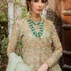 Mint Green Hand-Embellished Frock with Lehenga and Dupatta" Mint Green Hand-Embellished Frock with Lehenga and Dupatta"