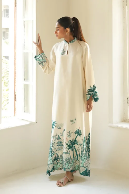 Palm Print Dress Botanical Palm Print Dress Botanical