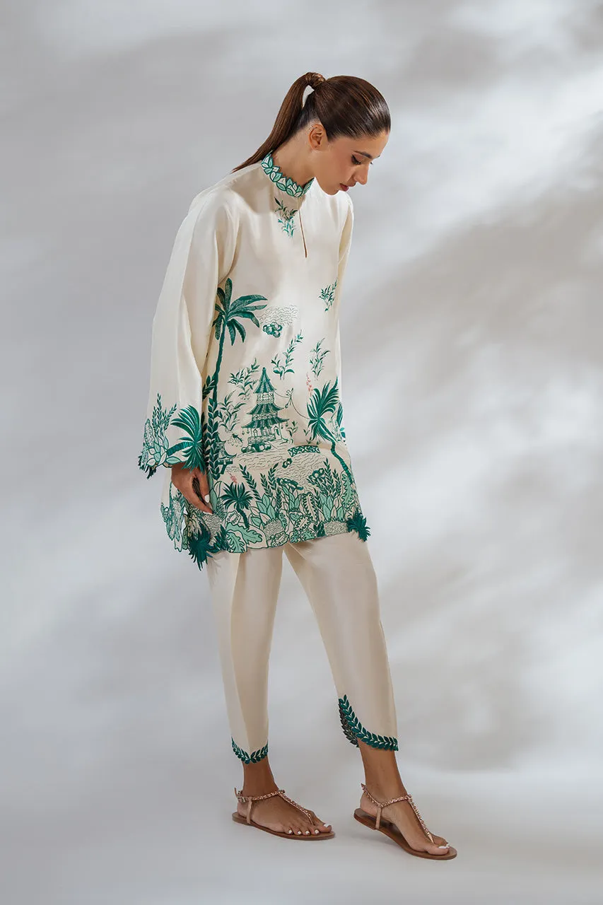 Printed Co-ord Set Emerald Print