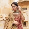 Gold Lehenga Choli – with Fuchsia & Green Embroidery