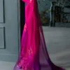 Fuchsia Pink Dress Full Set with Embroidered Daman