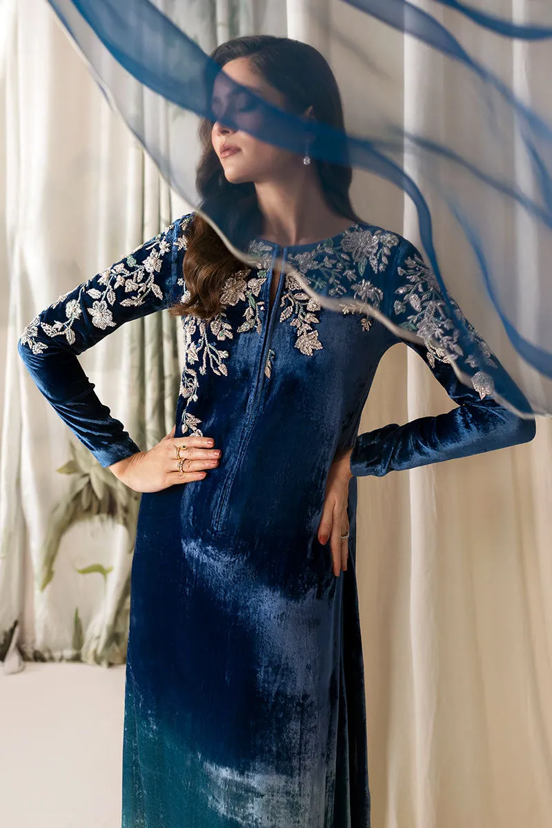 Velvet Kaftan Side and Sleeve Embroidery - Velvet Kaftan 2025