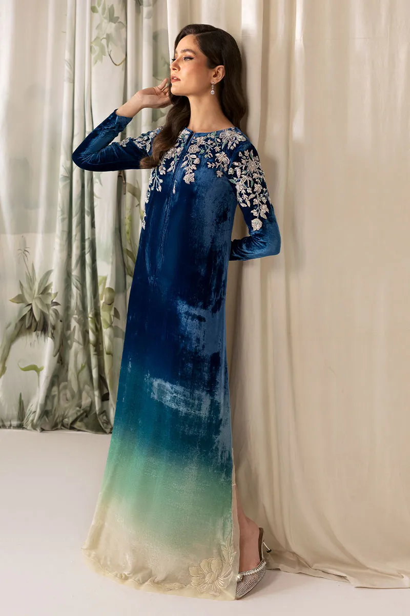 Velvet Kaftan Side and Sleeve Embroidery - Velvet Kaftan 2025