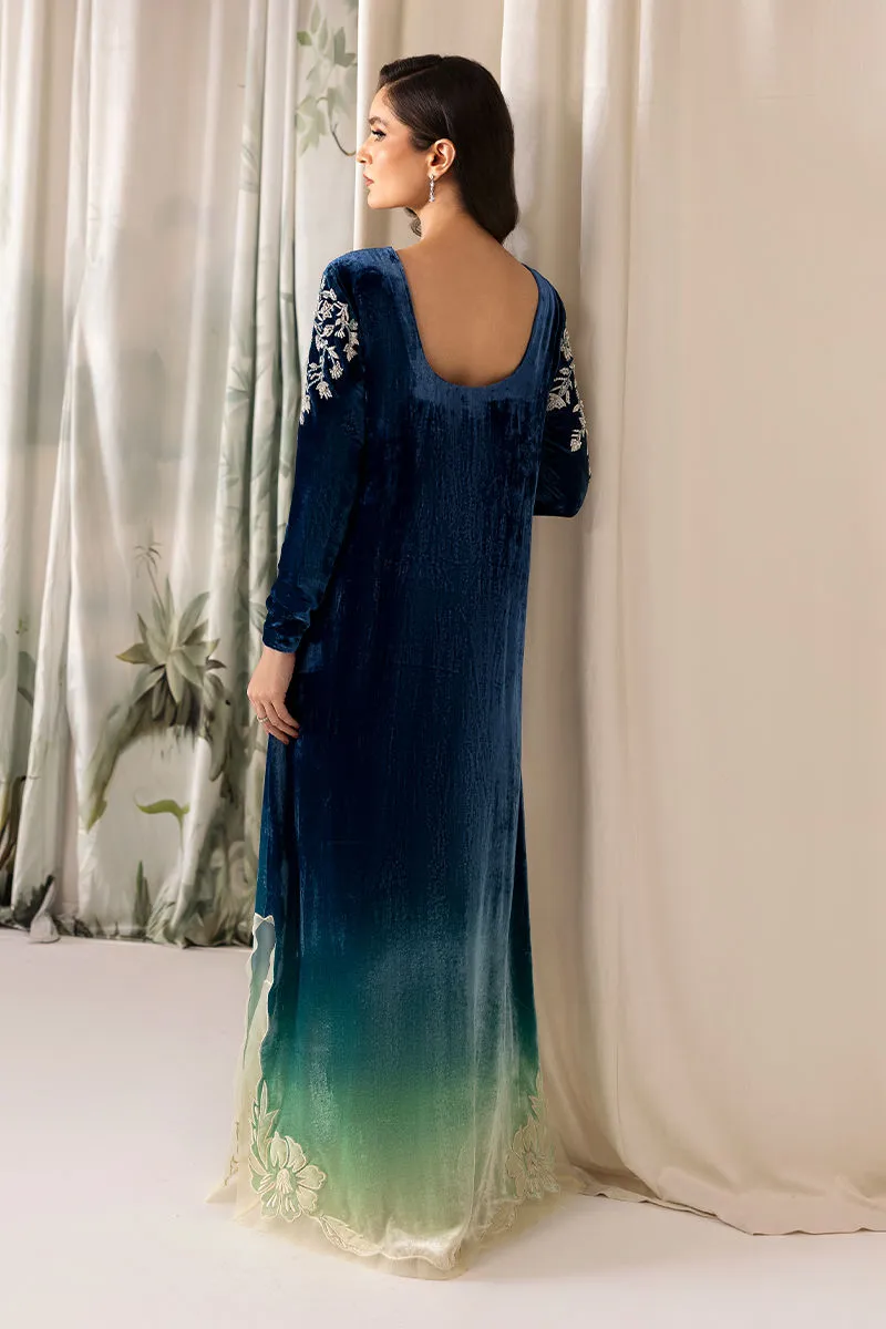 Velvet Kaftan Side and Sleeve Embroidery - Velvet Kaftan 2025