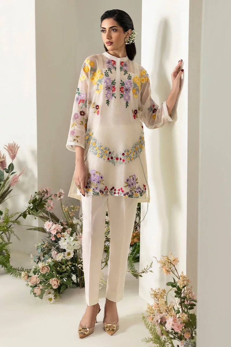 Pearl shirt dress 2025 showcasing back embroidery details