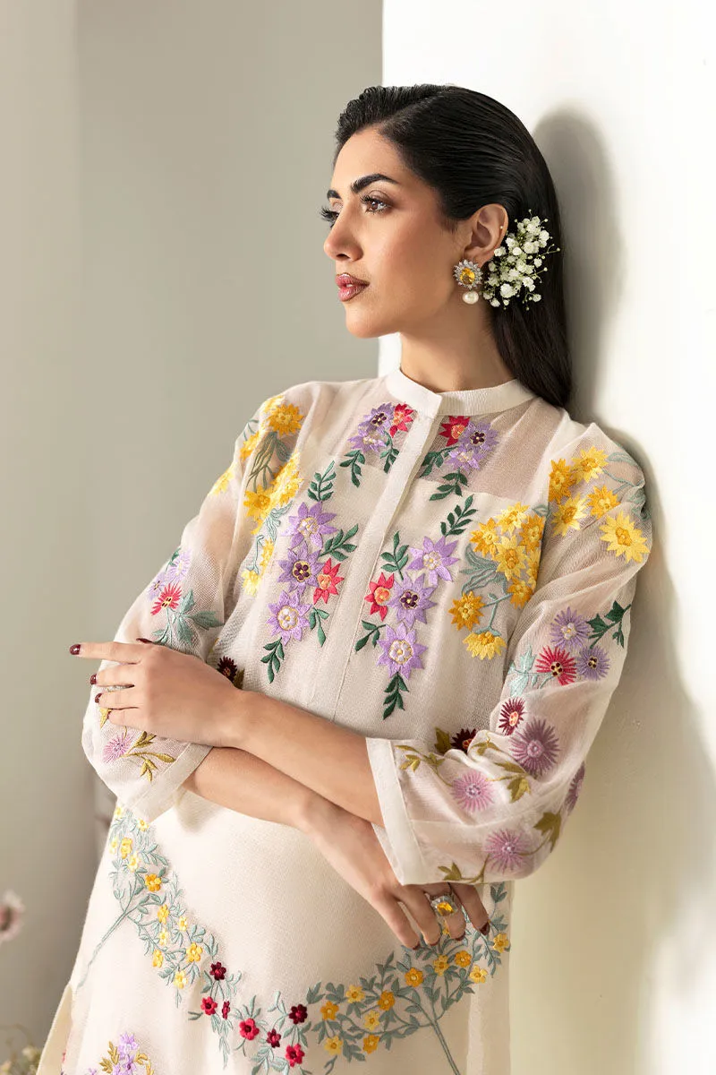 Pearl shirt dress 2025 showcasing back embroidery details