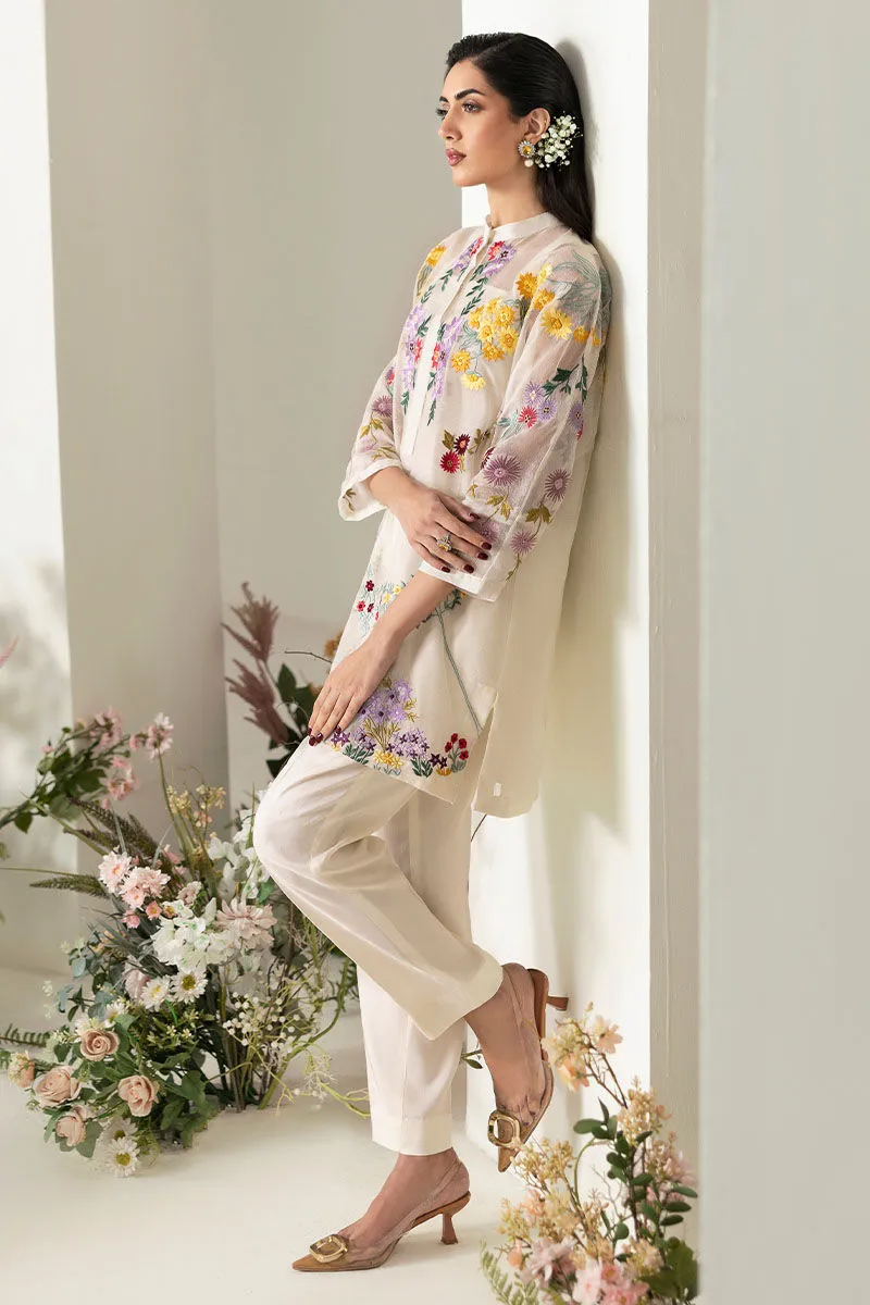 Pearl shirt dress 2025 showcasing back embroidery details