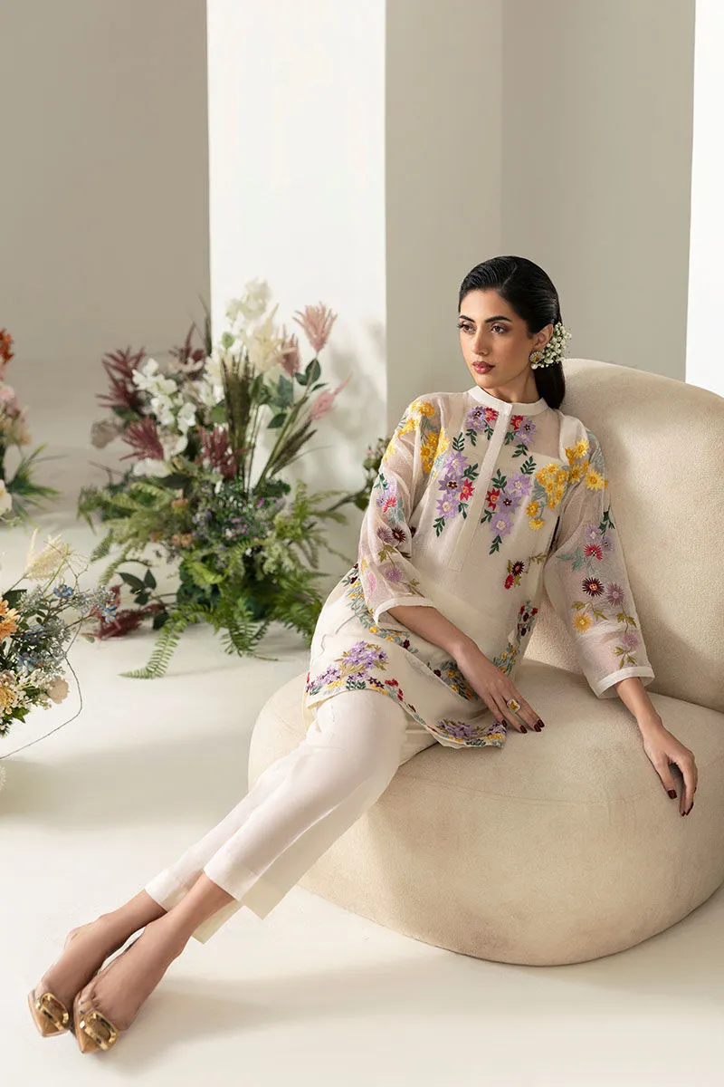 Pearl shirt dress 2025 showcasing back embroidery details