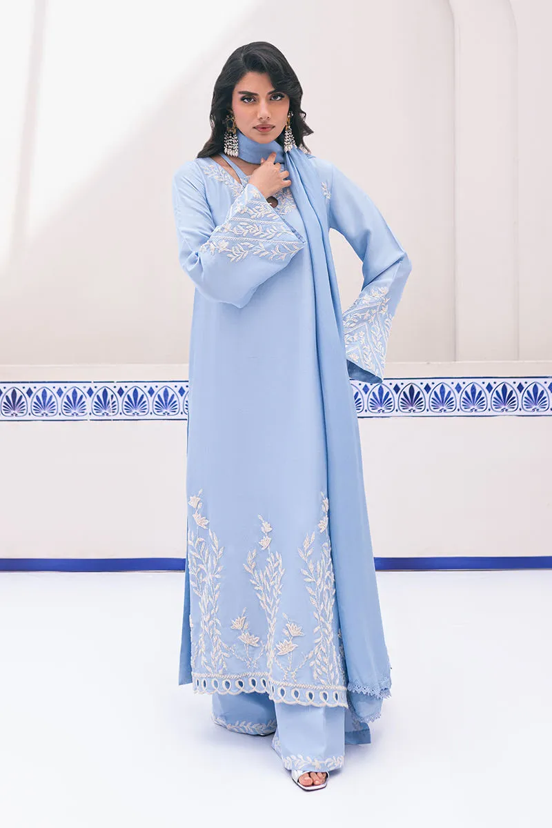 Lydia dress back view with booti details on raw silk