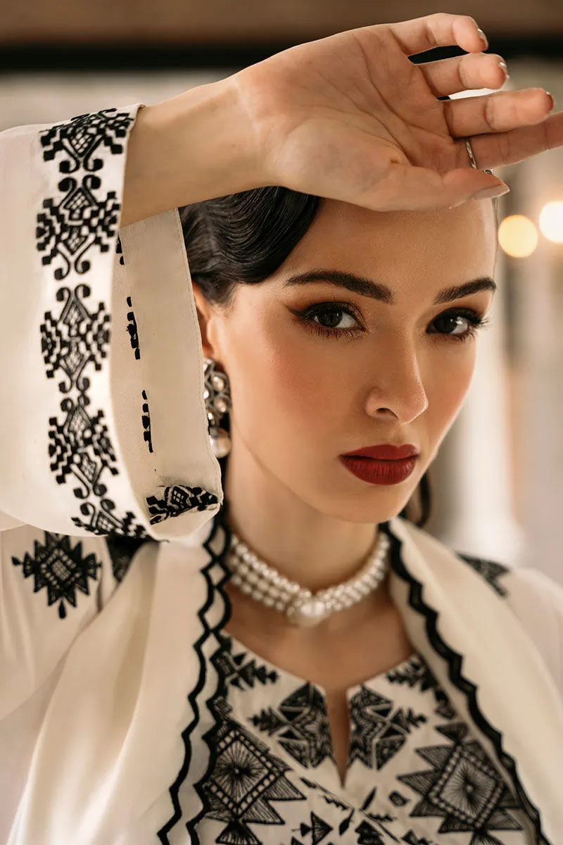 White Embroidered Set 50% OFF | 2025 Ethnic Charm Drop