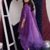 Grape Elegance 2025 raw silk shalwar fashion look