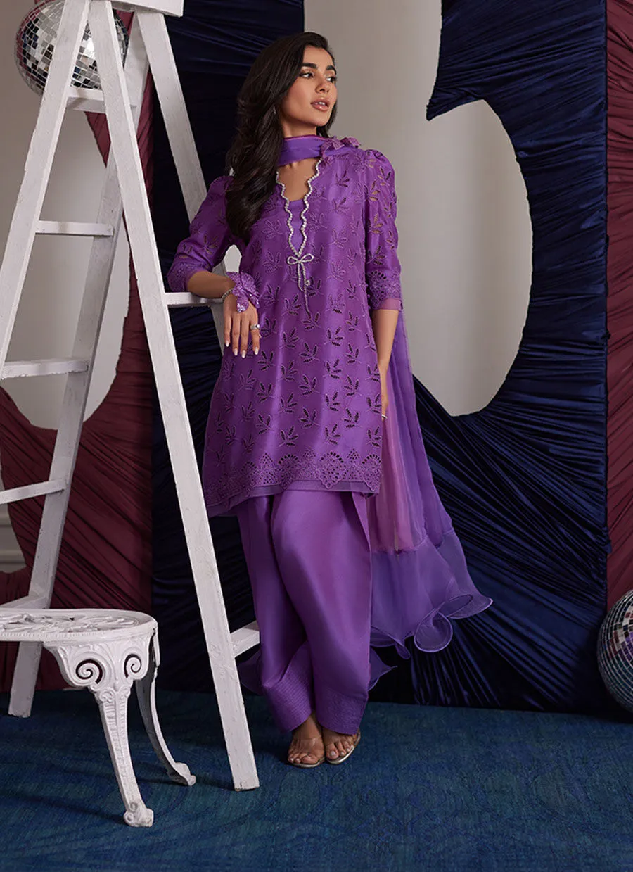 Grape Elegance 2025 chiffon dupatta