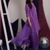 Grape Elegance 2025 raw silk suit