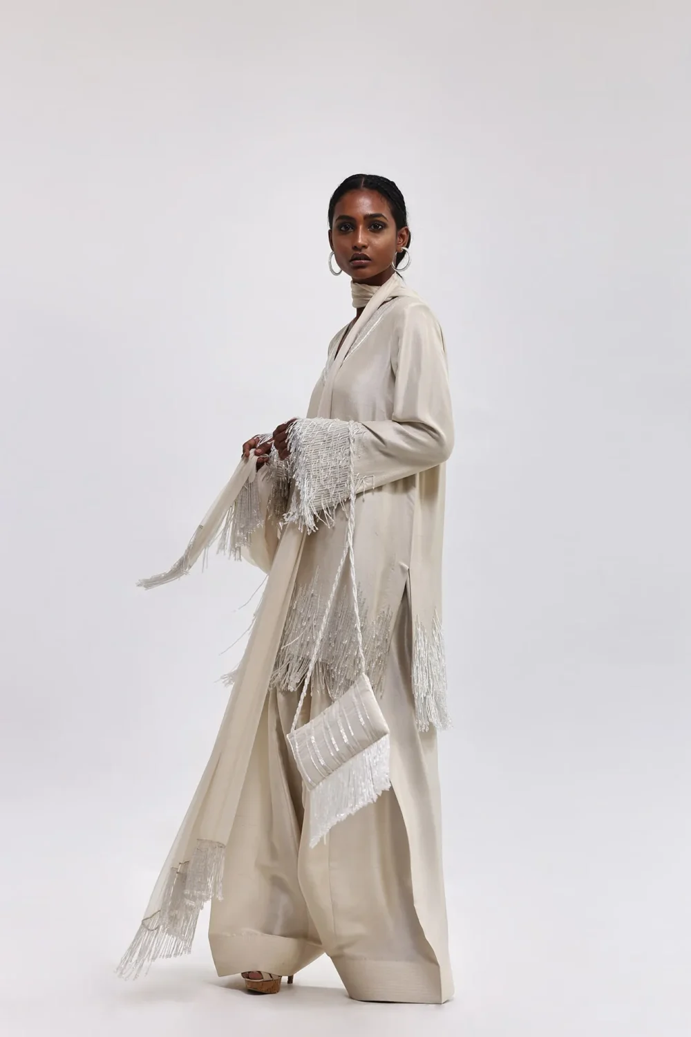 "✨Fringéza-Sequin-Accents-Neckline"