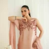 Sheesha Silk Dress with hand-embroidered pearls and crystals Sheesha Silk Dress with hand-embroidered pearls and crystals