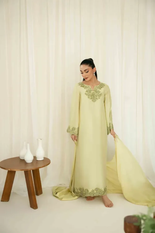 LuxeGlow Silk Ensemble with hand-embroidered crystals and sequins LuxeGlow Silk Ensemble with hand-embroidered crystals and sequins