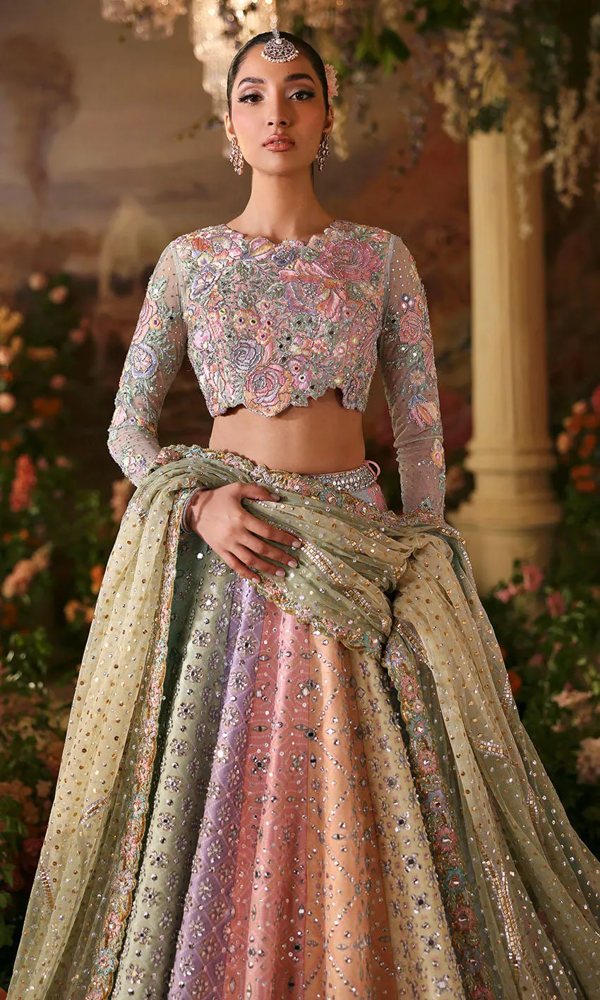 Complete bridal lehenga set with dupatta fairytale style