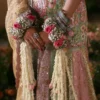 Handcrafted Pakistani gharara with traditional motifs
