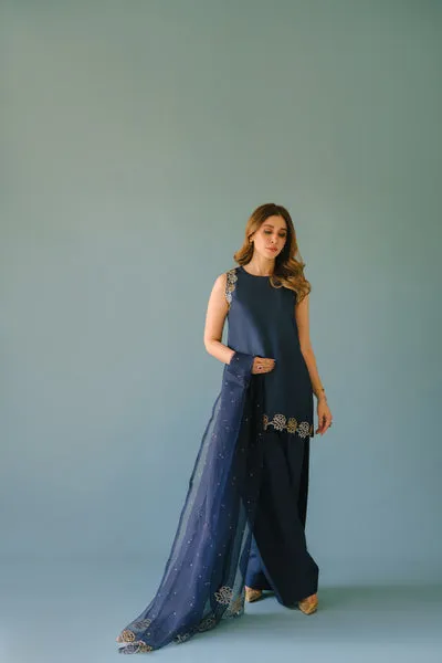 download (76) Pure Raw Silk Short Shirt with Cut Daana Work and Organza Dupatta with Sequins Spray.