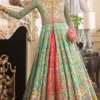 Pakistani wedding dress for bride open-front anarkali Zardozi Resham floral bespoke Hammad Bespoke Official