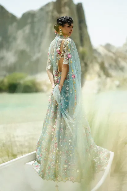 blue-lehenga-for-bride-dupatta-drape-floral-tissue-bridal-hammad-bespoke-official.webp blue lehenga for bride dupatta drape floral tissue bridal Hammad Bespoke Official