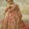 maroon bridal lehenga crimson cotton net peshwas Zardozi Tilla Resham jaal Hammad Bespoke Official