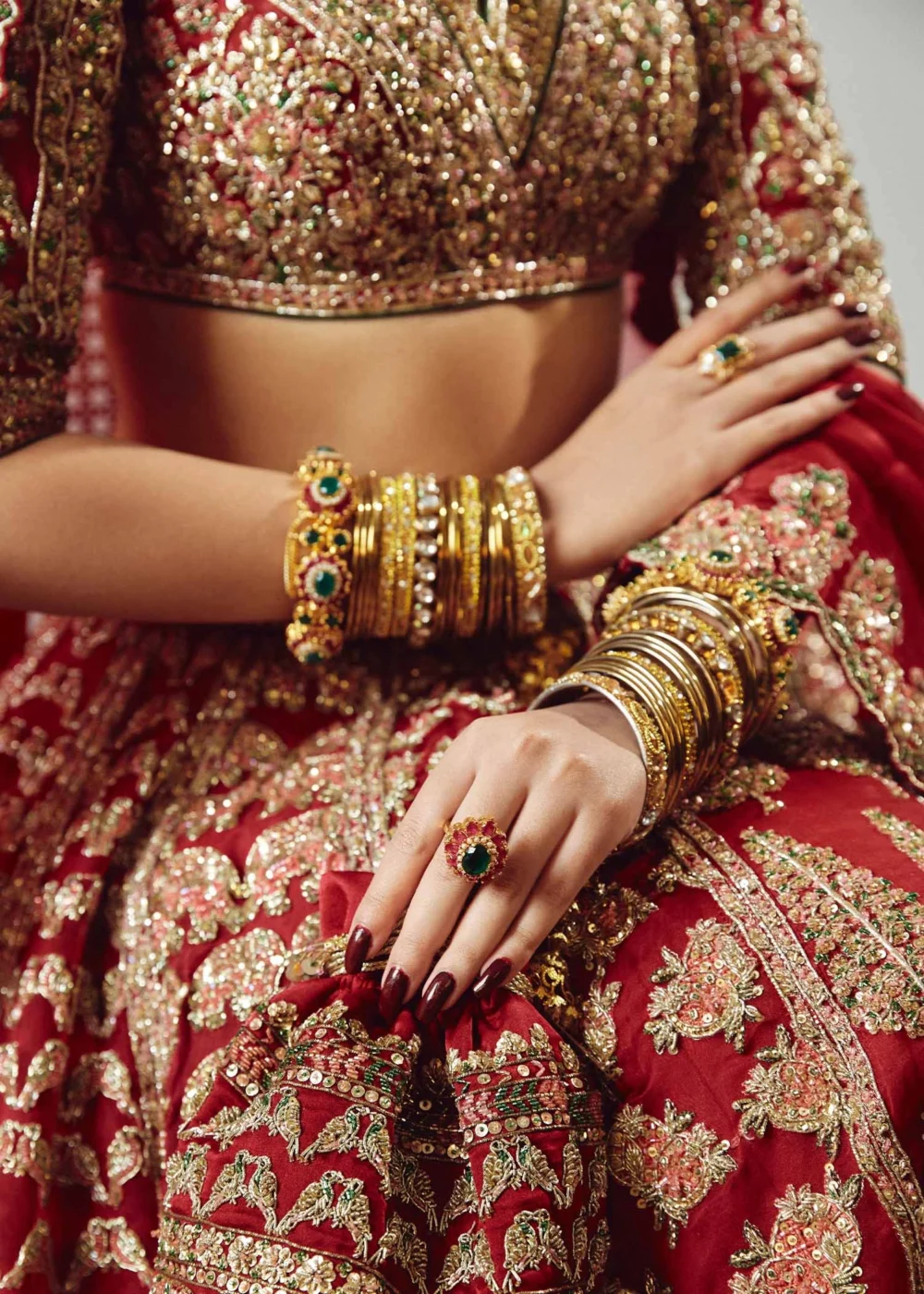 Shahi Zafar – complete bridal silhouette with scalp cut organza dupatta | HBO Atelier Multan