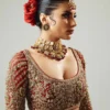 Fasanay Shahi – dramatic draped dupatta view | atelier-exclusive red Pakistani bridal lehenga for barat