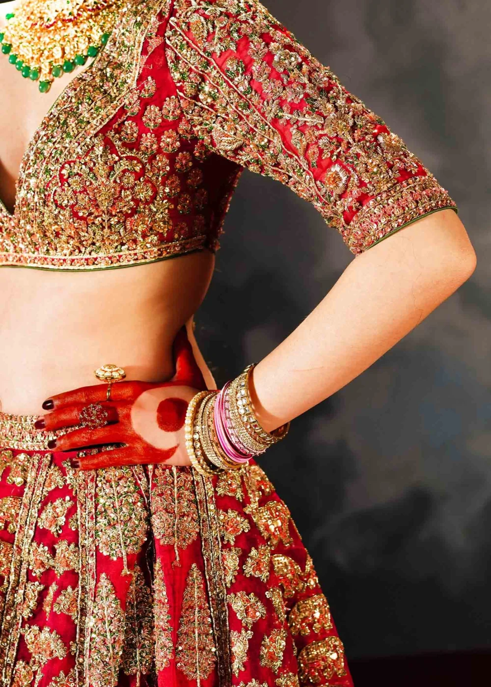 Shahi Zafar – complete bridal silhouette with scalp cut organza dupatta | HBO Atelier Multan