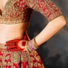 Shahi Zafar – complete bridal silhouette with scalp cut organza dupatta | HBO Atelier Multan