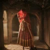 Zarin Rosha – dramatic candlelit palace setting | red raw silk Pakistani bridal lehenga USA