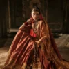 Zarin Rosha – full jaal zardozi embroidered choli with deep V neckline | bespoke barat bridal choli HBO