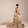 champagne-silver-kundan-net-bridal-lehenga-choli-open-back-cathedral-train-hammad-bespoke-official.webp lehenga choli wedding open back cathedral train Hammad Bespoke Official