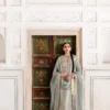 mint green lamé formal suit with Mukaish spray zari net dupatta hand-embroidered Multan Pakistan