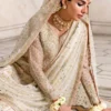 mukaish work suit ivory net organza Sitara embellishment Hammad Bespoke Official Multan atelier formal