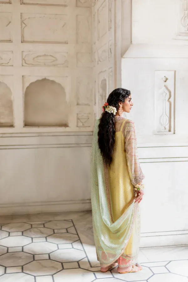 embroidered chiffon suit back view sage mint dupatta mukaish sequin scatter Multan atelier HBO.webp embroidered chiffon suit back view sage mint dupatta mukaish sequin scatter Multan atelier HBO